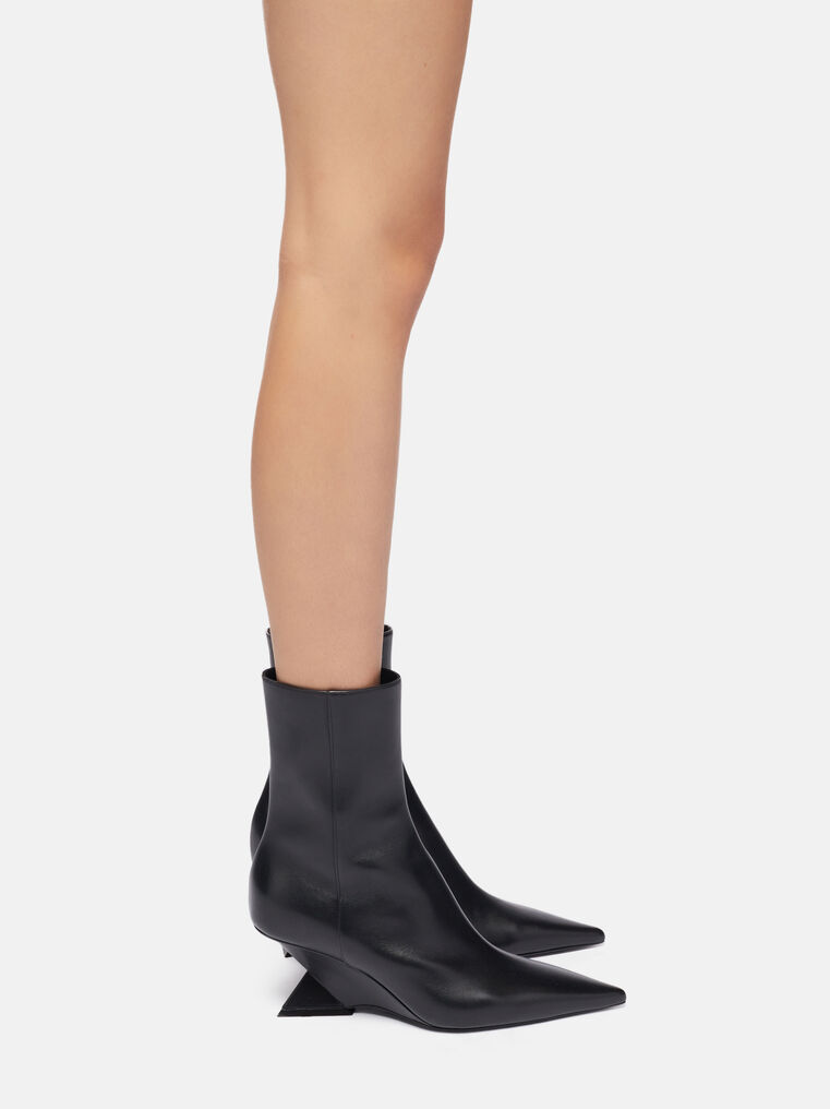 Shop Attico 'cheope' Ankle Boot Black