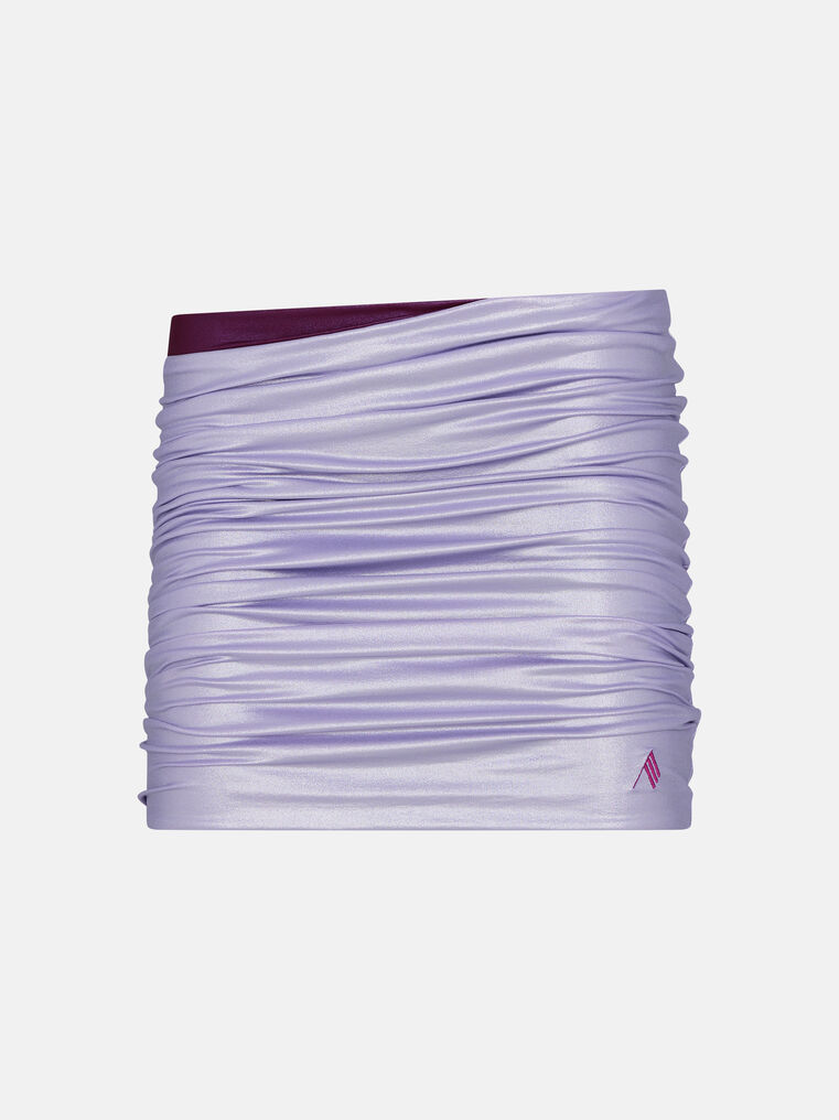 Shop Attico Lavender Mini Skirt
