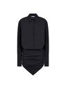 THE ATTICO ''Hatty'' black mini dress  231WCA158C052100