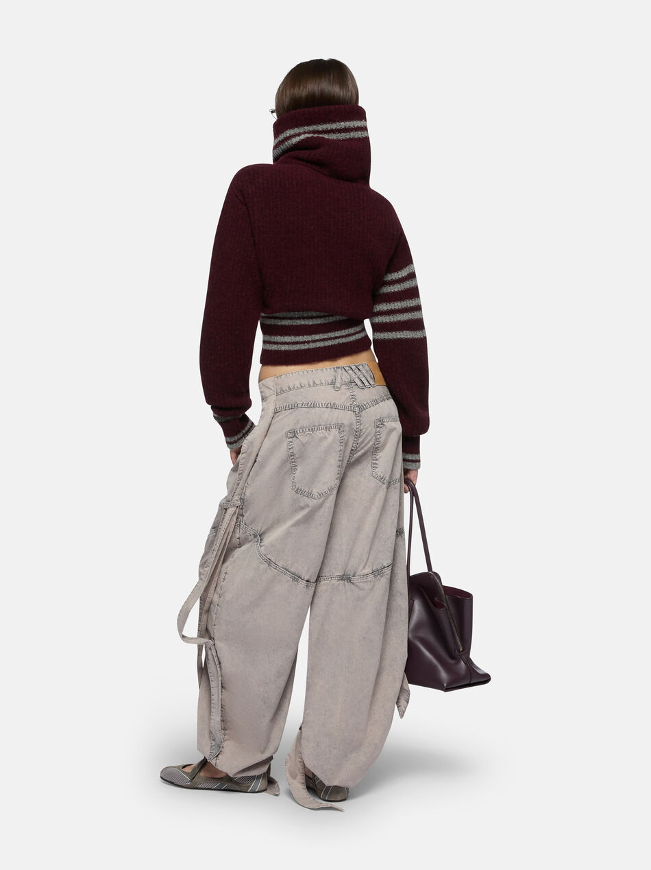 THE ATTICO Burgundy cardigan BURGUNDY 251WCD00008KWW002AA114