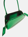 THE ATTICO "Sunrise" emerald shoulder bag EMERALD 236WAH42PU01028