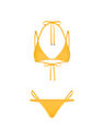 THE ATTICO Yellow bikini YELLOW 233WBB62PA16032