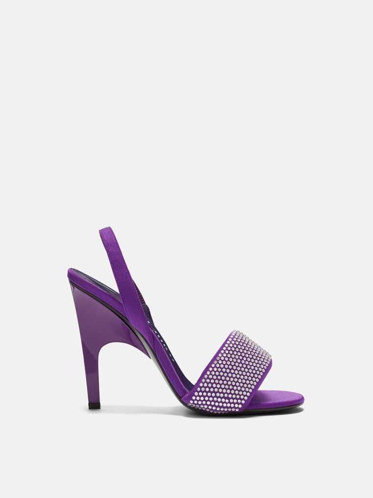 Attico Rem High-heeled Sandals In Purple