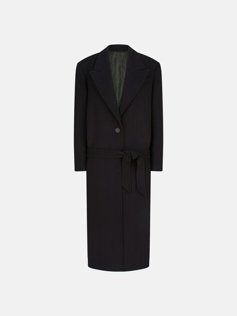 THE ATTICO Black long coat Black 251WCC00084WWV058AA100