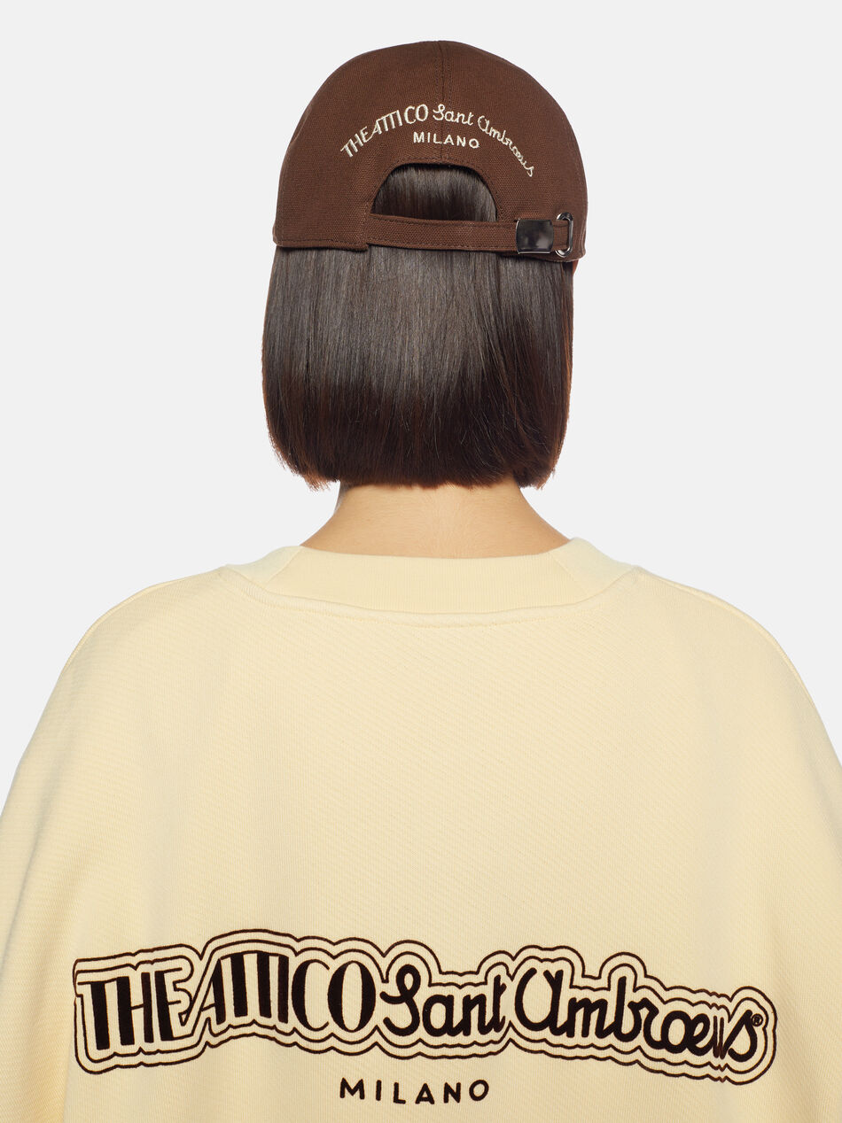 THE ATTICO The Attico Sant Ambroeus brown cap Brown SPFWAC18C075064