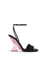 THE ATTICO ''Cheope'' black and pink sandal BLACK/PINK 236WS513E091079