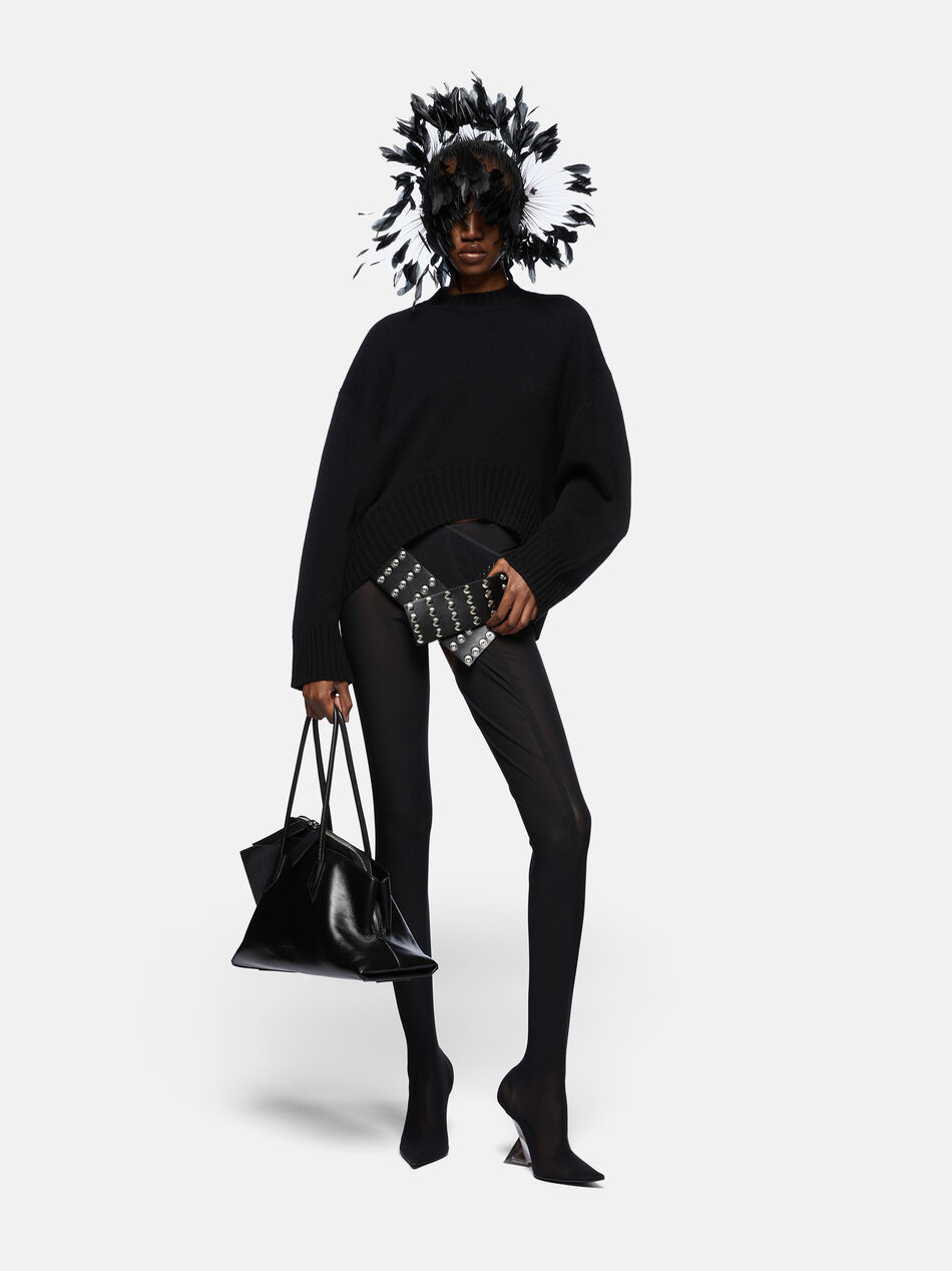 THE ATTICO Black sweater BLACK 250WCK00107KWS002AA100