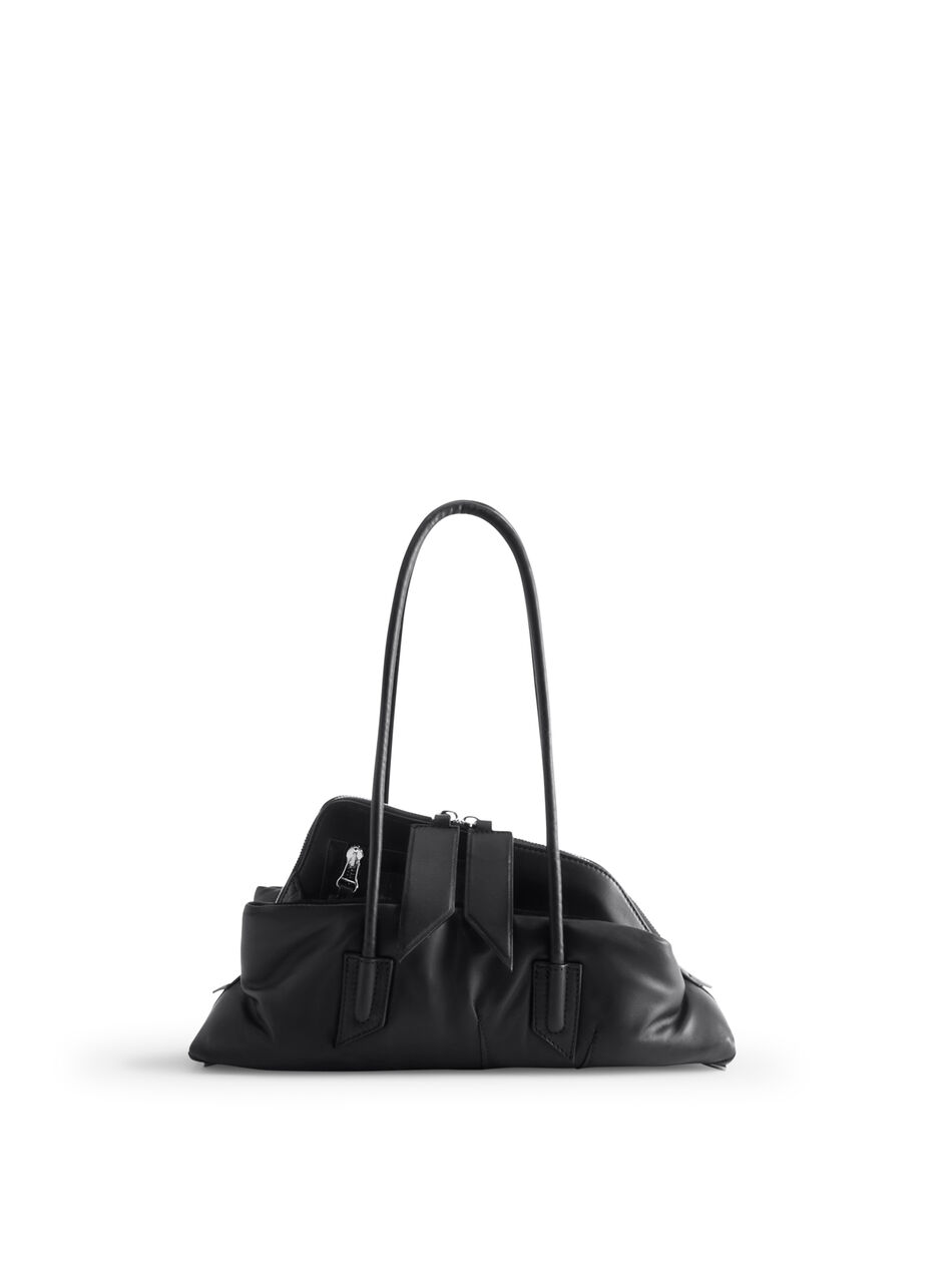 THE ATTICO ''La Passeggiata Small'' Black Top Handle Black ATTWAH00058LBT128PW100