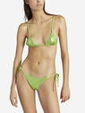 THE ATTICO Pear green metallic bikini