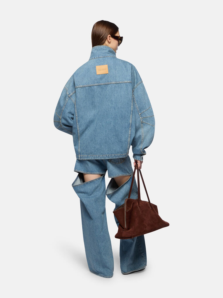 Attico Bomber Sky Blue In Blue