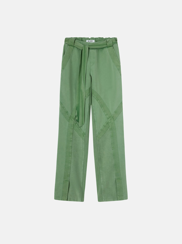 Attico Light Green Long Pant
