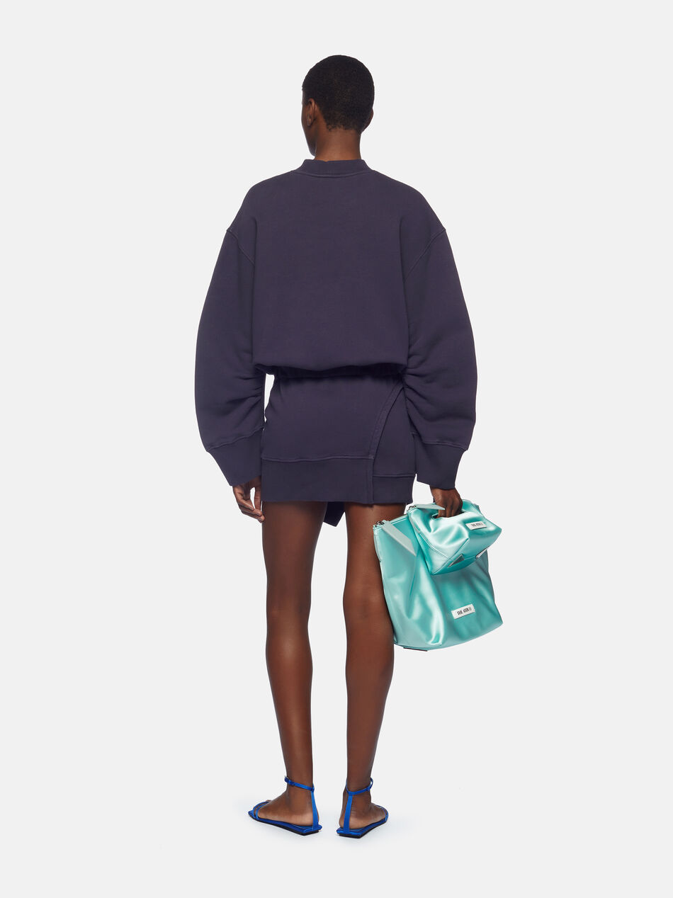 THE ATTICO ''Ivory'' dark violet fade mini dress Blue/violet fade 242WCA162JF01662