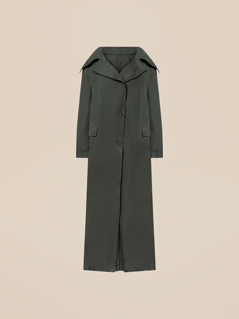 THE ATTICO Ivy green long coat Ivy Green 246WCC61C093152