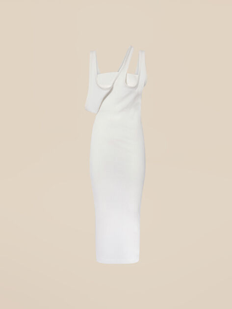 THE ATTICO White midi dress WHITE 246WCM125J043001