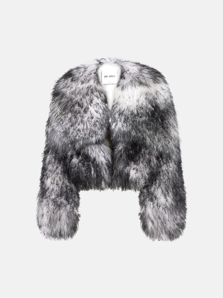 Attico Bomber White E Black In Multi