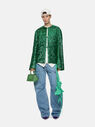 THE ATTICO ''Friday'' fluo green/black mini handbag FLUO GREEN/BLACK 231WAH02EL023442