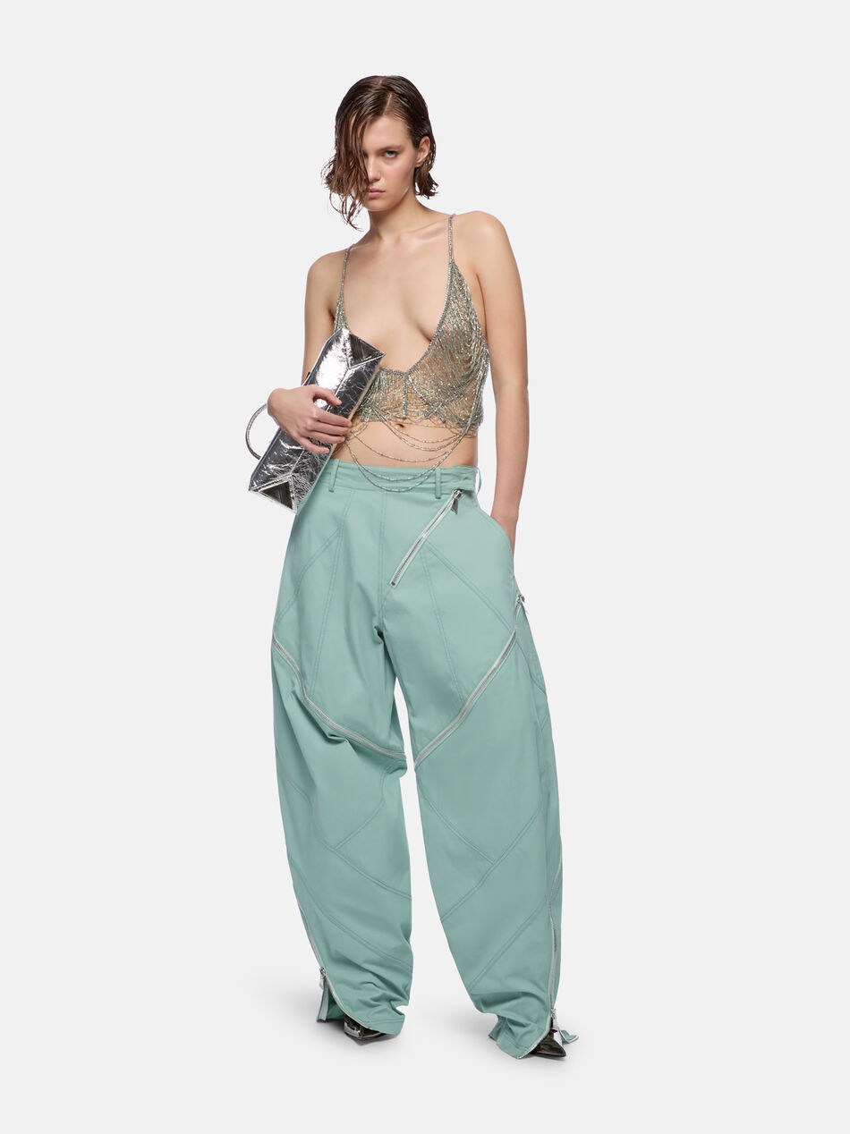 THE ATTICO Sage green long pant SAGE GREEN 250WCP00267CCC110AA277