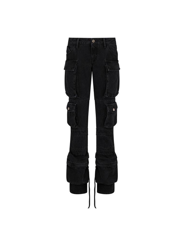 Shop Attico ''essie'' Black Long Pants