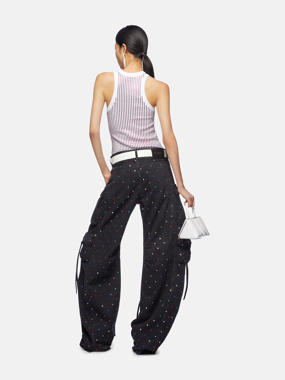 THE ATTICO ''Fern'' black denim long pants BLACK 247WCP84D075S100