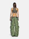 THE ATTICO "Fern" military green long pants  238WCP95E085081