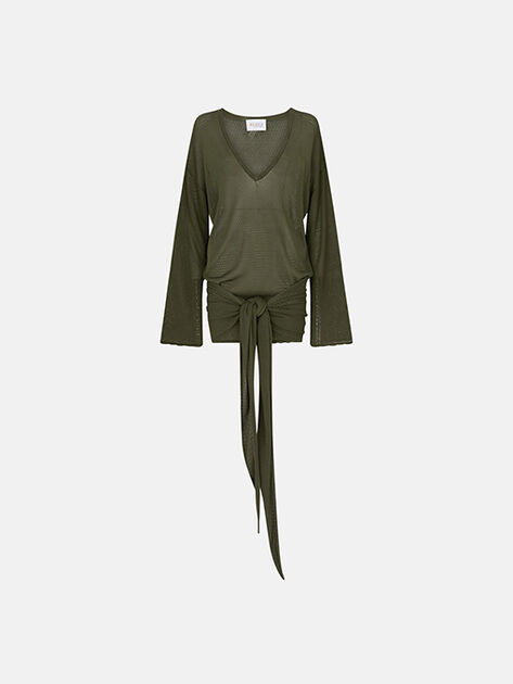 THE ATTICO Dark green mini dress DARK GREEN 260WCA00418KVV092AA129