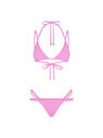 THE ATTICO Hot pink bikini BUBBLE GUM 233WBB62PA21266