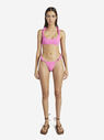 THE ATTICO Matte baby pink bikini top  215WBB14PA15007