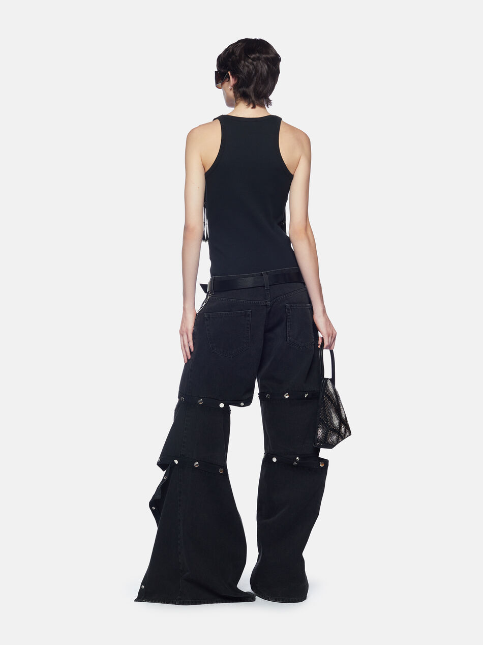 THE ATTICO Black long pants Black 241WCP144D068100