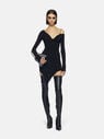 THE ATTICO ''Desai'' black mini dress BLACK 236WCA237KV001100