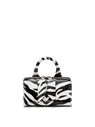 THE ATTICO ''Friday'' black and white mini handbag WHITE/BLACK 231WAH02EL020020