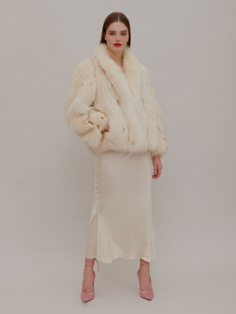 The Attico "Call Me Back" upcycled jacket ICE 202WCX05F001042