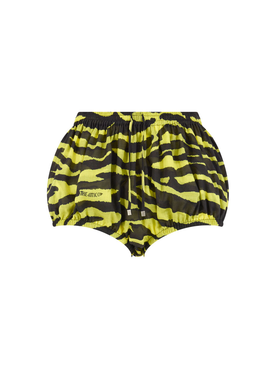 THE ATTICO Black and yellow shorts BLACK/YELLOW 260WCQ00016CCC134PR166