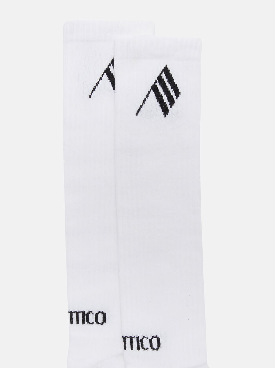 THE ATTICO Milk and black long socks Milk/black 251WCAK00022CCC102AA671