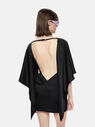 THE ATTICO ''Sharon'' black mini dress  228WCA125E020100