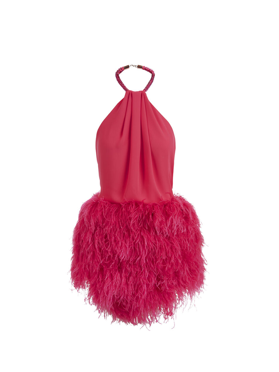 THE ATTICO ''Rose'' strawberry mini dress STRAWBERRY 226WCA137E059R009