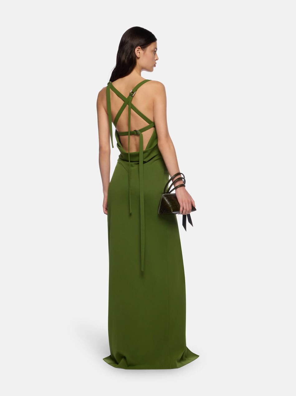 THE ATTICO Green long dress GREEN 260WCW00261VVP002AA017