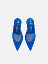 THE ATTICO ''Cheope'' electric blue and silver slingback Electric blue/silver 241WS779L007H642