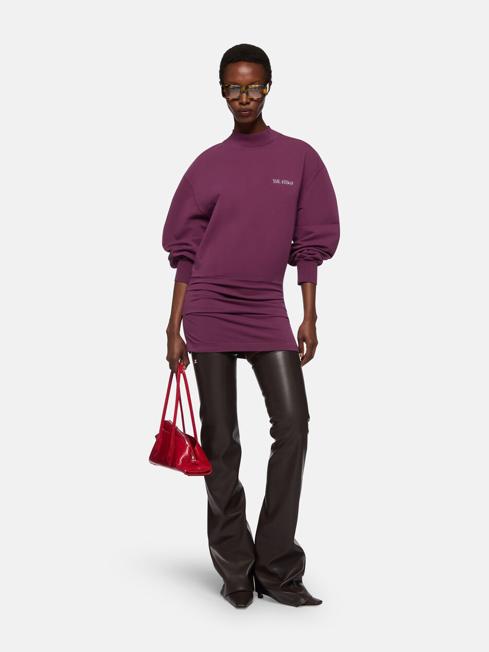 THE ATTICO Burgundy mini dress BURGUNDY 251WCA00393JJF006AA114