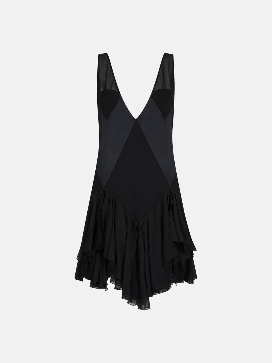 THE ATTICO Black mini dress Black 250WCA00420MIX038AA100