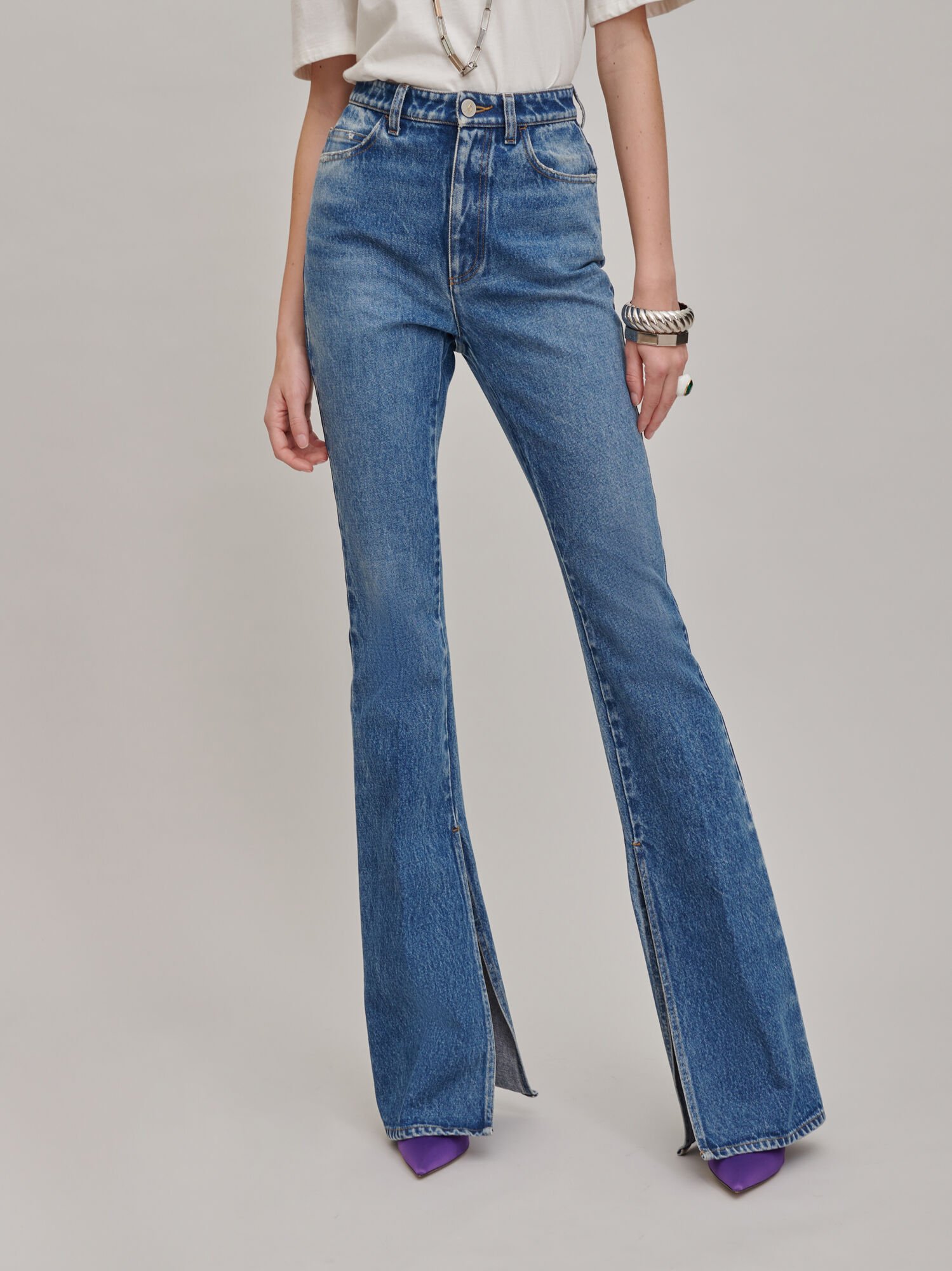 The Attico The Attico Private Sale Vitto Washed Denim Pants