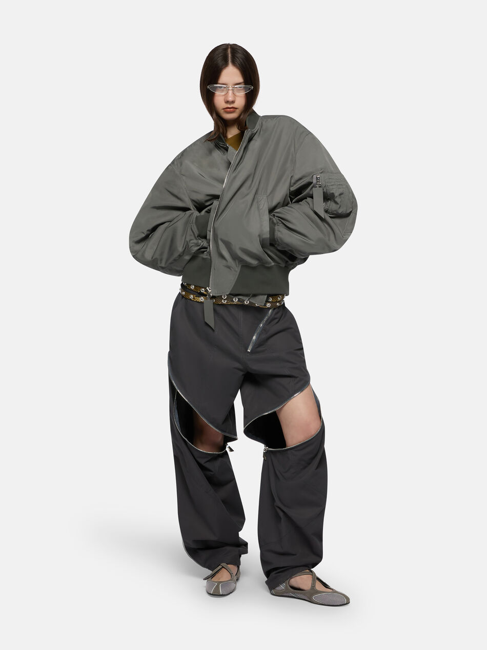 THE ATTICO ''Anja'' grey bomber GREY 251WCB00070PLL001AA084