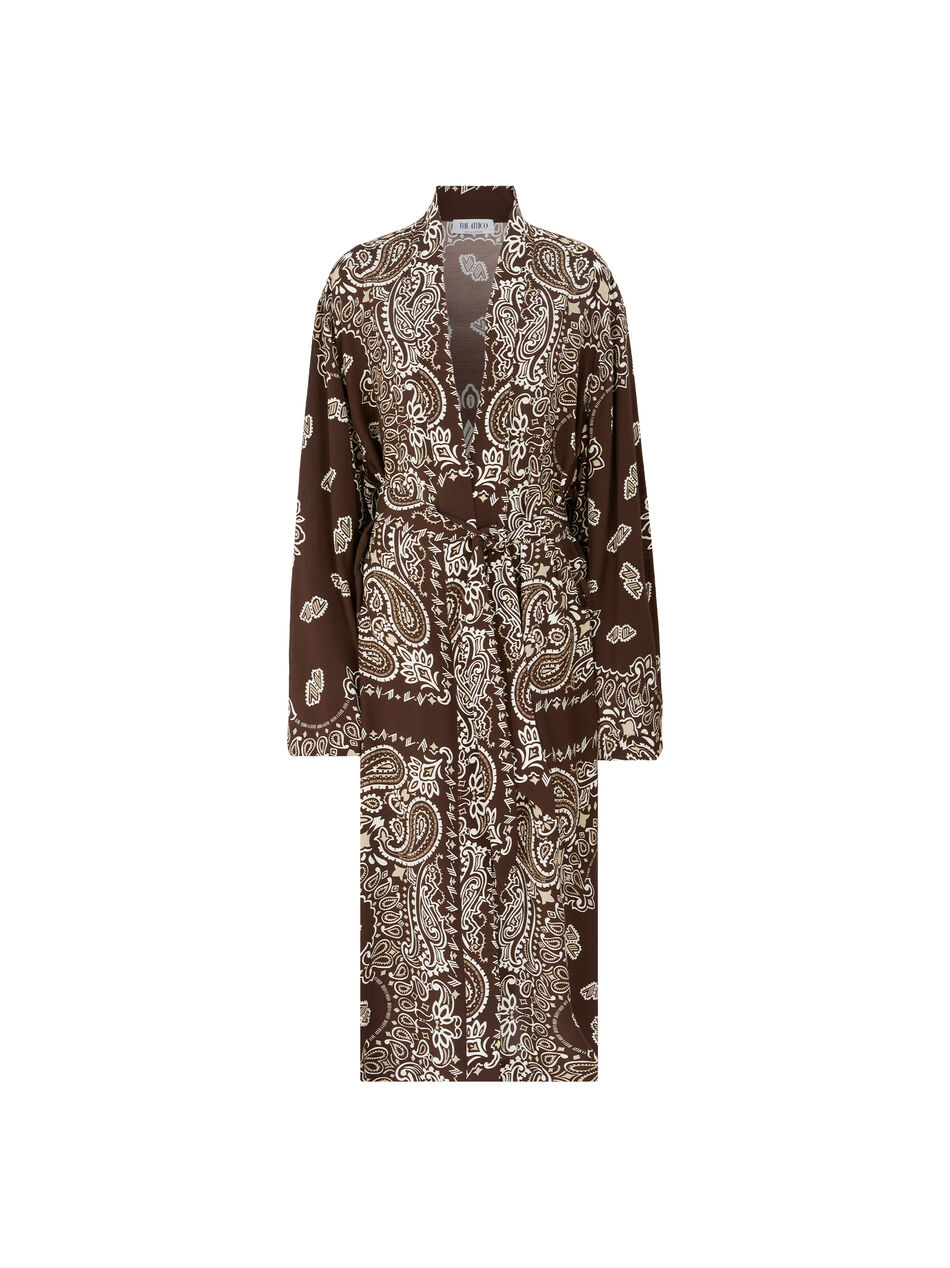 THE ATTICO Brown, beige and white caftan Brown/biege/white SPEWBK01V086P825