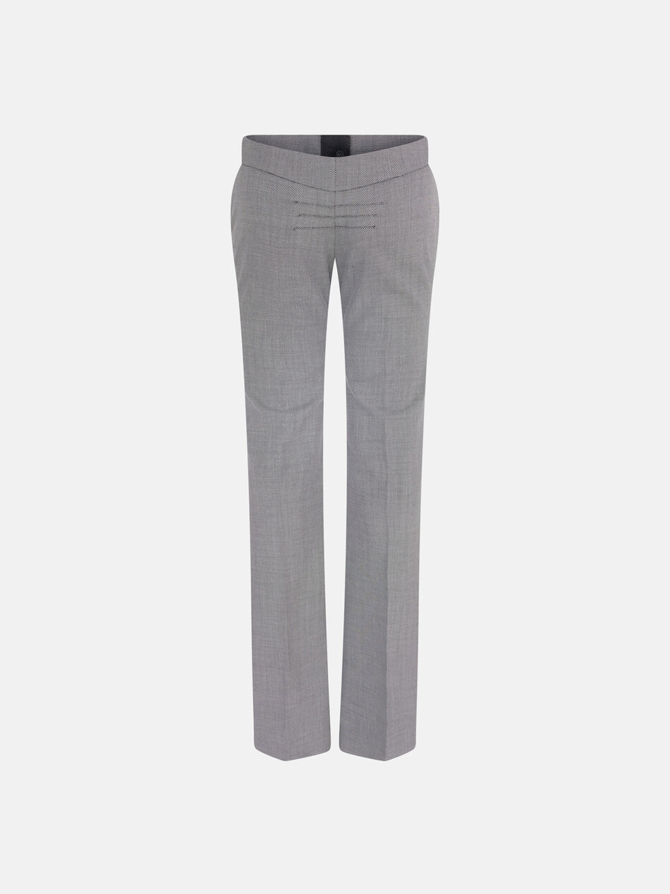 THE ATTICO Grey long pant WHITE/BLACK 260WCP00302WWC002AA020