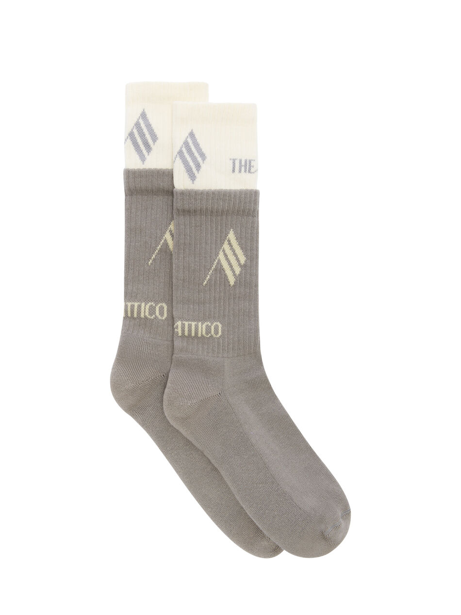 THE ATTICO Light grey double socks Light grey 251WCAK00023CCC121AA607
