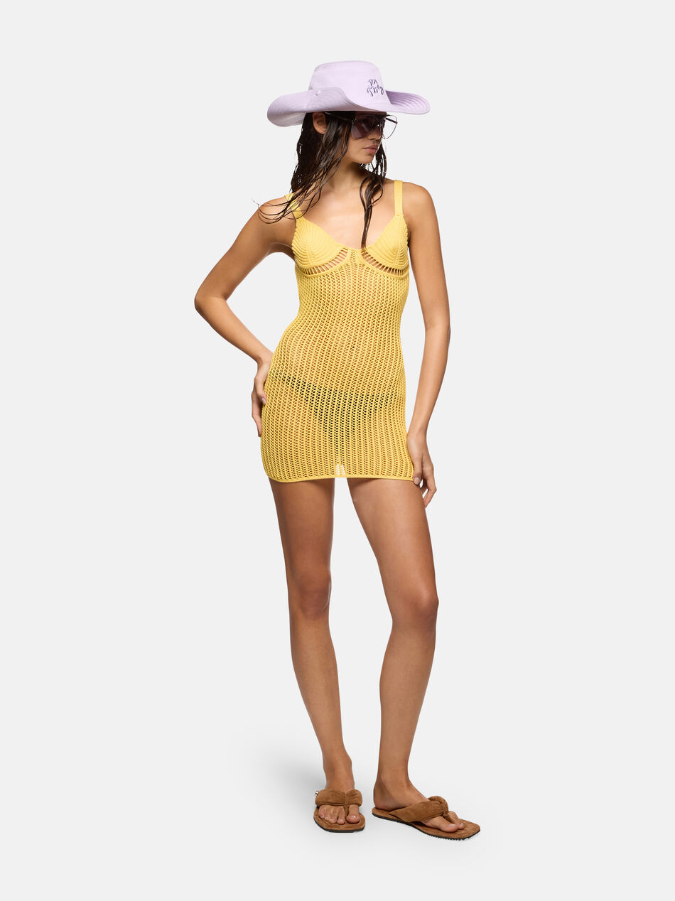 THE ATTICO Yellow mini dress YELLOW 260WCA00497KCP001TR032