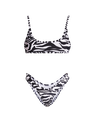 THE ATTICO Zebra printed bikini  215WBB06PA14020