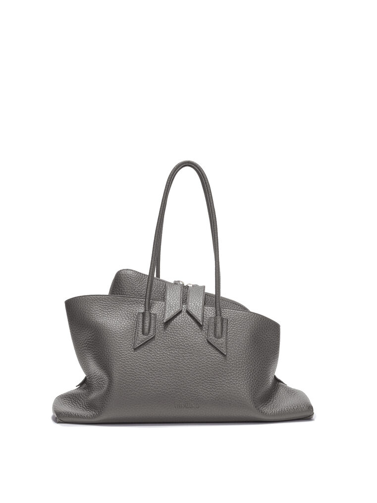 Attico La Passeggiata Medium Top Handle Bag By The In Grey