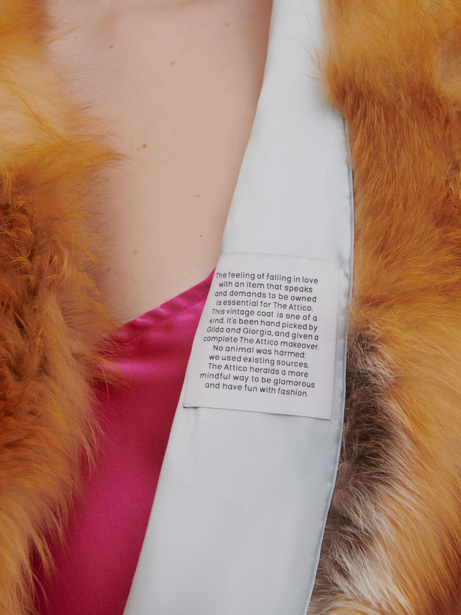 The Attico "Call Me Back" upcycled jacket NATURAL 202WCX06F001060