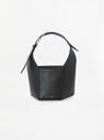 THE ATTICO "6PM" black shoulder bag  221WAH09L019100
