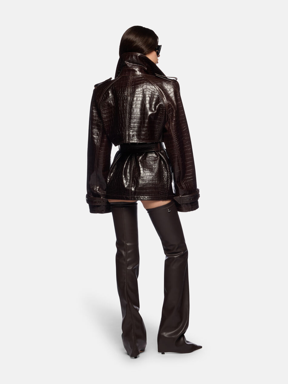 THE ATTICO Dark brown bomber DARK BROWN 260WCB00109LBT143AA204